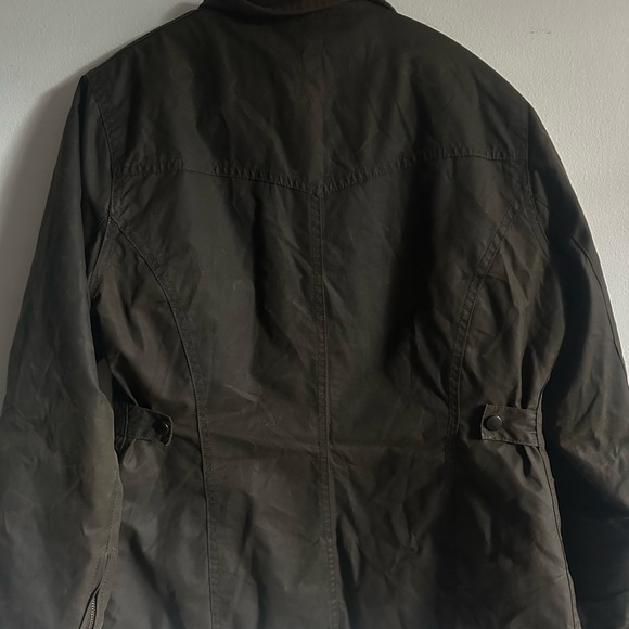 Barbour Olive Women's wax jacket size U.S. 6 - Picture 8 of 10